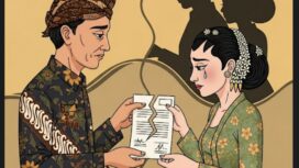Ilustrasi perceraian di usia tua, sumber ArtAI