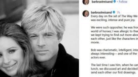 Robert Redford dalam kenangan Barbra Streisand dalam film The Way We Were