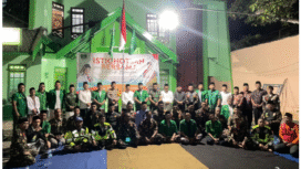 Bupati, Kapolres dan Komanda Kodim Jombang menghadiri acara istighosah GP Ansor Jombang, Minggu malam 31 Agustus 2025. Foto: Diskominfo Pemkab Jombang