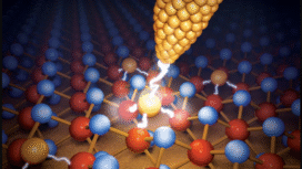 Ilustrasi campuran material nikel dengan tungsten, diberi lambang Ni₄W, temuan baru materila hebat hemat energi hingga 90 %, bakal mwengubah secara revolusioner pengembangan teknoklogi khususnya chi. Foto: istimewa