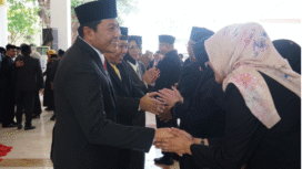 Bupati Sidaorjo, Subandi melantik 61 pejabat baru di lingkungan pemkab Sidaorjo, Rabu 17 September 2025. Foto: Diskominfo Pemkab Sidoarjo