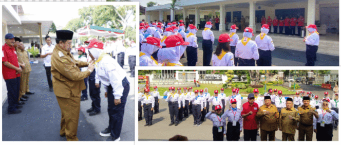 
					Bupati Jombang, H Warsubi membuka  Para pelajar perwakilan dari tingkat SMP, SMA, dan SLB di Kabupaten Jombang yang tergabung dalam Forum Anak Jombang berkumpul di Pendopo Kabupaten Jombang pada Selasa (16/9/2025), untuk mengikuti Jambore Anak 2025. Foto: Diskominfo Jombang