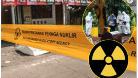 KLH dan BRIn telah menemuikan bukti dugaan cemaran radiaotif Cs-137 di kawasan industri moder Cikande, Serang, Banteng. Foto: Instagram@nowdots