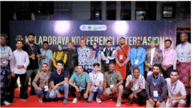Pemerintah Kabupaten Gresik bekerja sama dengan Sekolah Pascasarjana Universitas Airlangga (UNAIR), menggelar The 9th ICPS Kolaboraya konferensi internasional di halaman Kantor Bupati Gresik, Rabu malam, 17 September 2025. Foto: dok/ Pemkab Gresik
