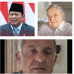 (Searah Jarum Jam): Presiden Prabowo Subianto, George Soros, Angelo Giuliano. Foto: Instagram@rmol.id