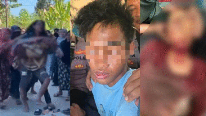 
					Dendam karena sering diolok, remaha berinisial RH,18) tegas mengahbisi bocah 10 di Kolaka Timur, Sulawesi Tenggara. Hal itu menimbulkan amarah warga dan membakar rumah tersangka, Kamis, 5 September 2025. Foto: suarasultra/com