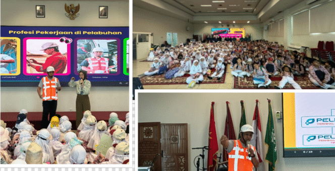 
					Sabtu, 13 September 2025,  sebanyak hampir 500 murid dari SD Muhammadiyah IV Surabaya melakukan fun outing class dengan berkunjung ke PT Terminal Petikemas Surabaya. Foto: dok/ PT Terminal Petikemas Surabaya