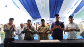 Bupati Jombang, Warsubi bersama pejabat Fokopimda hadiri acara sholawatan Muualud Nai dan peresmian Pondok Pesantren Al-Muhajirin di dalam Lpas Jombang, Kamis 12 September 2025. Foto: Jombangkab.go.id