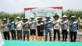 Bersama jajaran Forum Kominikasi Pimpinan Daerah (Fokop[impmda) Jombang, Bypati Warsubi menggelar acara panen jagung di Desa Keras, kecamatan Diwek, Sabtu 27 September 2025. Diskominfo Pemkab Jombang
