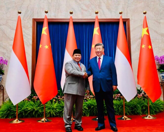 
					Presiden RI, Prabowo Subianto dan Presiden Tiongkok, Xi Jinping (Foto: Setpres)