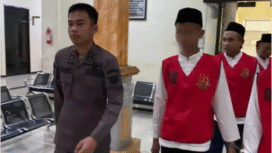 Majelis Hakim PN Jombang menjatuhkan hukuman selama 10 tahun dan denda Rp 1miliar, dalam sidang purusan Kamis, 4 September 2025. Foto: Instagram@infoseputarjombang