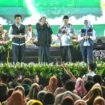 Malam puncak peringatan Bulan Pengurangan Risiko Bencana (PRB) 2025 di Lapangan Trowulan, Kabupaten Mojokerto, Kamis (2/10/2025). Dok.humas