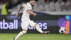 Pemain Timnas Indonesia Calvin Verdonk (Antara/Aprillio Akbar)