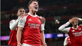 Viktor Gyokeres mencetak gol pertamanya untuk Arsenal dalam delapan pertandingan