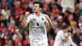 Gol kemenangan  MU atas Liverpool Harry Maguire