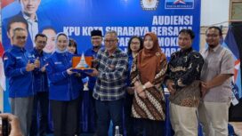 Kunjungan KPU Surabaya ke Partai Demokrat Surabaya