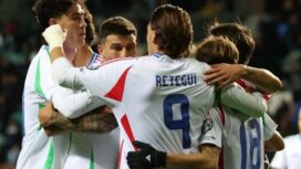 Tim Italia selebrasi