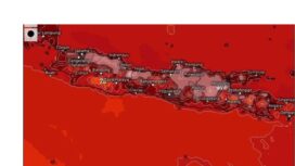 Citra satelit yang menunjukkan Pulau Jawa tampak memerah pada Oktober 2025 yang bertepatan dengan peralihan musim kemarau ke musim hujan.
© X/@Jateng_Twit