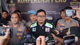 Polisi gelar konferensi pers (Foto : Humas Polres Lumajang).