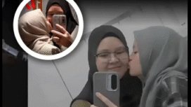 Inilah tangkapl layar video, berkisah sepasang perempuan kekasih yang kemudian menghebohkan jagad medsos Indonesia. Foto: Instagram@poreoofficial_