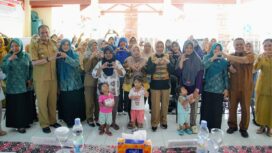 Pelatihan dan pendampingan keluarga balita stunting di Kelurahan Pulorejo, Kecamatan Prajuritkulon, Selasa (7/10/2025).dok.humas