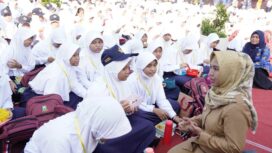 Cek Kesehatan Gratis (CKG), yang kini menjangkau kalangan pelajar kota Mojokerto. Dok.Humas