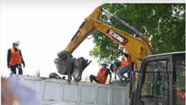 Lokasi Situs purbakala Mbah Blawu, di desa Sukosari, Jogoroto, Jombang, yang terkontaminasi limbah B3 berupa slag aluminium jumlahnya besar. Saat ini terus dilakukan pemulihan di arae itu. Foto: jombangkab.go.id