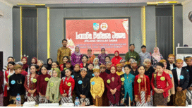 Ratusan siswa siswi SD se Kabupaten Jombang mengikuti acara lomba Berbahasa Jawa mulai dari macapat, drama, pidato, keroncong dan busana Jawa. Dilaksanakan 22-23 Oktober 2025. Acara ini sebagai sarana untuk memperkuat karakter anak Indonesia. Foto: jombangkab.go.id