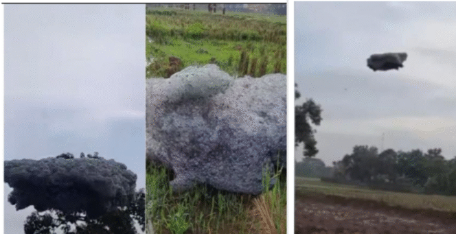 
					Inilah sejumlah foto warganet yang mengabadikan sebuah fenomena yang terjadi di langit Subangg, Jawa Barat, khususnya di kawasan Kecamatan Patokbeusi,  terjadi mulai dari hari Jumat, 24 Oktober 2025, Kemunculan busa juga dilaporkan masih terjadi hingga hari Senin, 28 Oktober 2025, pasca hujan dan membuat warga setempat heboh. Foto: kolase