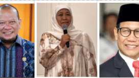 (Kiri ke kanan): La Nyalla Mattaliti, Khofifah Indar Parawansa, Abdul Halim Iskandar. Foto: Isnatgram@spriit. lanyalla,@khofifah.ip, sinarindonesia.id