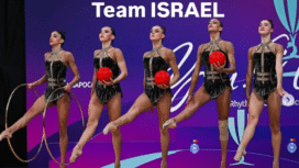 Ilustrasi. Salah satu cabang senam tim Israel. Foto: Instagram@
_israelrhythmic_