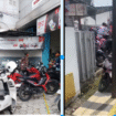 Sejumlah motor mogok menumpuk di sebuah lokasi bengkel motor, akibat mesin mogok tidak mau distart. Foto: Instgaram@inijawatimur
