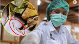 SPPG Bangkalan, Diandra Dieva akui memang terjadi kasus dua ekor ulat di satu bach MBG di SMA 1 Kamal, Bangkalan, tetapi menurut dia ulat tersebut bisa dikonsumsi dan bersigizi tinggi. Foto: nowdots