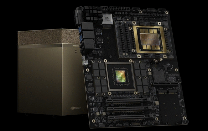 
					Nvidia DGX Spark adalah superkomputer AI kecil berbentuk desktop yang dirancang dengan performa tinggi dan ukuran sangat kompak, hampir sebesar Mac mini. Foto: Nvidea