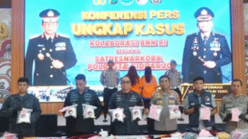 Kapolres Sidoarjo bersama BNN Perwakilan Jawa Timur menggelar konferensi pers hasil tangkapan sabu di kantor BNN, Selasa, 21 Oktober 2025. Foto: tangkap layar video Youtube@Polres Sidoarjo