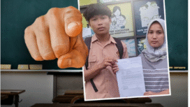 Siswa merokok di SMAN 1 Cimarga, kabupaten Lebak, Banteng, dikenai sanksi teguran tertulis. Sedangkan kepalsa sekolah dijatuhkan sanksi non-aktif, Rabu, 15 Oktober 2025. Foto: Instagram@ctd.insider