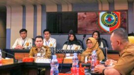 Kegiatan PKL mahasiswa ilmu kesehatan itu digelar di ruang rapat Satya Bina Karya (SBK), Pemkab Mojokerto, Senin (3/11) pagi. Dok.Diskominfo