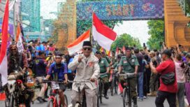 Tradisi Gerak Jalan Mojokerto–Surabaya (GMS) kembali digelar pada Sabtu (15/11/2025). Dok.Humas