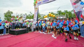 Meriahnya Mojohakordia Run 5K diikuti Ribuan Warga Mojokerto. Dok.Humas