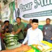 Bupati Mojokerto, Muhammad Albarra, kunjungi Pasar murah di Mojoanyar. Dok.Diskominfo