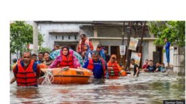 Evakuasi banjir oleh BNPB