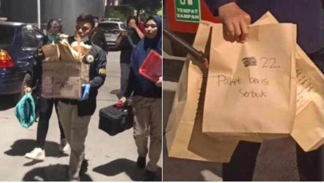 
					Penggeledahan rumah pelaku