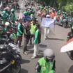 Demo Ojol di Pasuruan tuntuk Pertamina l, sumber istimewa 
