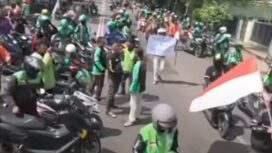 Demo Ojol di Pasuruan tuntuk Pertamina l, sumber istimewa 