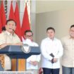 Presiden RI Prabowo Subianto berpidato dalam agenda peresmian Stasiun Tanah Abang Baru, Jakarta Pusat, Selasa (4/11/2025). (ANTARA/Andi Firdaus)