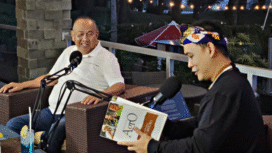 (kiri) Founder Kusuma Agrowisata Batu, Edy Antoro tengah diwawancara potcast Ladon Entertainment, telah ditonton 13.000 pemirsa. Foto: Ladon Enterntaiment