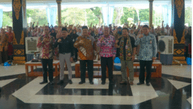 Sosialisasi Air Minum Aman Menuju Generasi Indonesia Emas yang dibuka oleh Bupati Jombang Warsubi di Pendopo Kabupaten Jombang pada Jumat siang, 31 Oktober 2025. Foto: jombangkab.go.id