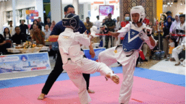 Open Trournament Karate Soengging Cup VII, di Gresik, 22-23 November 2025. Berlangsung meriah, diikuti l169 atlte dari sembilan peguruan karate elite di Indonesia. Foto: dok/Soengging Cup VII