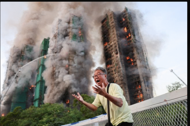 
					Sedikitnya dua orang TKI/TKW (Pekerja Migran Indonesia/PMI) yang menjadi korban kebakaran apartemen Wang Fuk Court di Tai Po, Hong Kong, pada 26 November 2025.​ Kebakaran ini merupakan terbesar dalam sejarah Hongkong, sejak 1962. Foto: cnbcIndonesia