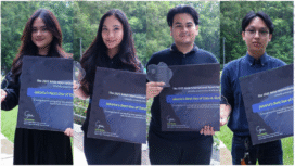 Tiga mahasiswa ITB dan satu dari Sekolah Teknik Elektro dan Informatika (STEI) berhasil meraih tiga penghargaan sekaligus dalam ajang internasional bergengsi NASA International Space Apps Challenge 2025. Foto: skuld.id